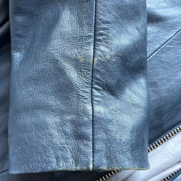 Rare Sass & Bide ink colour leather Jacket | size 8 - Picture 11 of 13